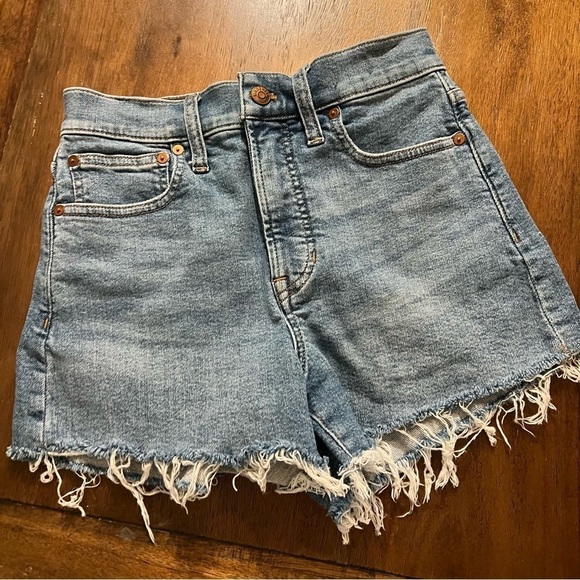 MADEWELL THE PERFECT JEAN SHORT BLUE SIZE 25 - Picture 3 of 6